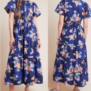 Anthropologie Maeve Somerset Dress in Cotton unlined